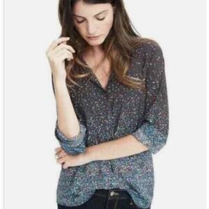 Banana Republic Dillon Ombre Print Shirt Small (5686)